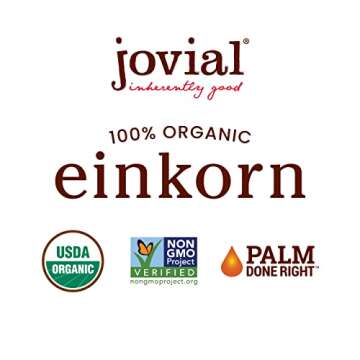 Jovial Organic Sourdough Einkorn Sea Salt Crackers - Sourdough Crackers, Crackers for Cheese Platter, Made with Einkorn, USDA Organic, Non-GMO - 4.5 Oz, 1 Pack