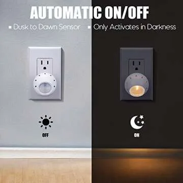 Emotionlite LED Night Lights with Sensor & 360° Rotation