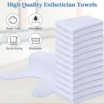 VitalCozy Soft Facial Towels 12-Piece Spa Set