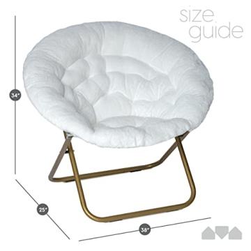 Milliard Saucer Chair - Extra Large Faux Fur Comfort