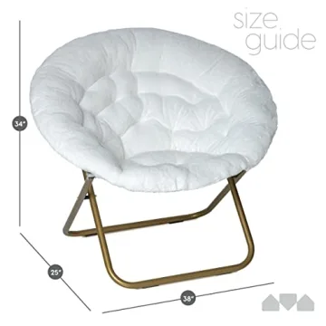 Milliard Saucer Chair - Extra Large Faux Fur Comfort