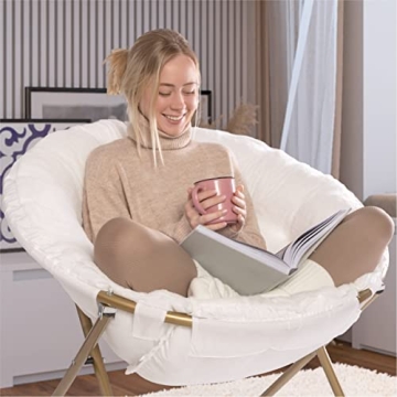 Milliard Saucer Chair - Extra Large Faux Fur Comfort