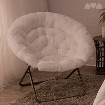 Milliard Saucer Chair - Extra Large Faux Fur Comfort