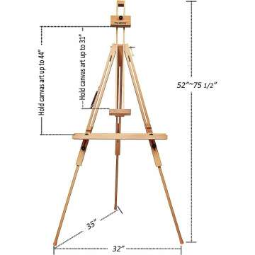 MEEDEN Portable Tripod Field Painting Easel