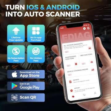 KINGBOLEN Ediag Elite OBD2 Scanner Bluetooth, Bi-Directional Control Scanner All System Diagnostic Tool for iOS & Android, 15+ Hot Reset, CANFD Protocol, FCA AutoAuth, No Subscriptions Lifetime Update