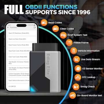 KINGBOLEN Ediag Elite OBD2 Scanner Bluetooth, Bi-Directional Control Scanner All System Diagnostic Tool for iOS & Android, 15+ Hot Reset, CANFD Protocol, FCA AutoAuth, No Subscriptions Lifetime Update