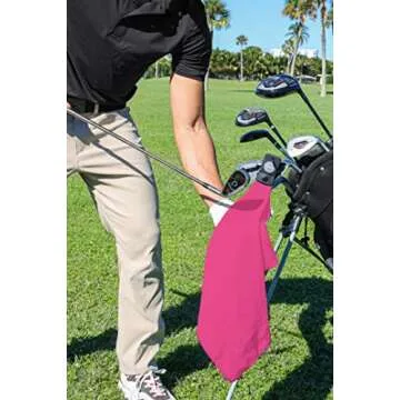 Playing It Forward Magnetic Golf Towel for Golf Bags with Clip for Men & Women, Waffle Weave Microfiber Golf Towel with Industrial Strength Magnet for Strong Hold to Golf Carts or Clubs