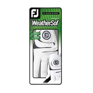 FootJoy Women's WeatherSof Prior Generation Golf Glove, White Small, Worn on Left Hand