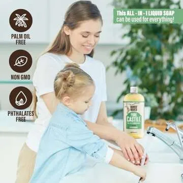 Organic Bamboo & Birch Pure Castile Soap Liquid 32 oz