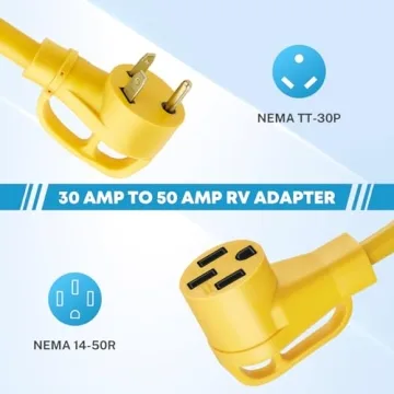 Kohree 30 Amp to 50 Amp RV Adapter for Reliable Power