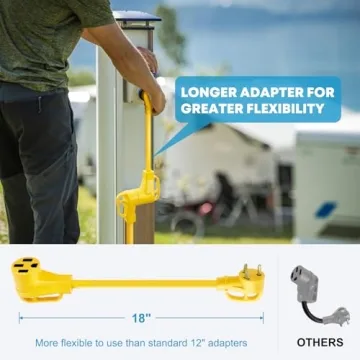 Kohree 30 Amp to 50 Amp RV Adapter for Reliable Power