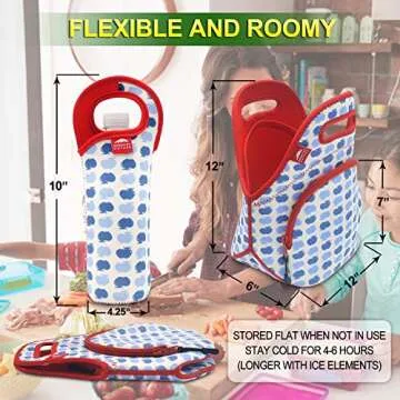 Nordic By Nature Neoprene Lunch Bag for On-the-Go Living