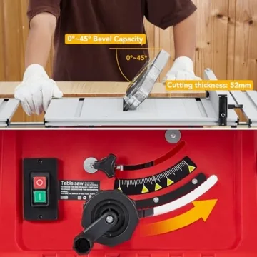 Braodfashion 10 Inch Table Saw for Woodworking Efficiency