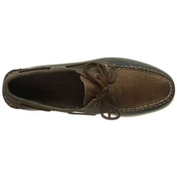 Sebago Men's Portland Spinnaker Waxed Boat Shoes, Multicolour Brown Navy Grey N17, 6