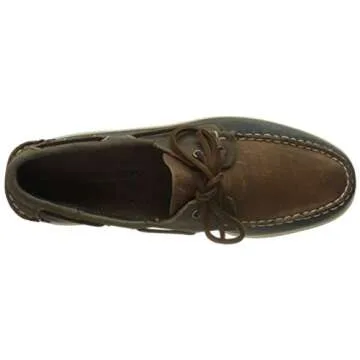 Sebago Men's Portland Spinnaker Waxed Boat Shoes, Multicolour Brown Navy Grey N17, 6