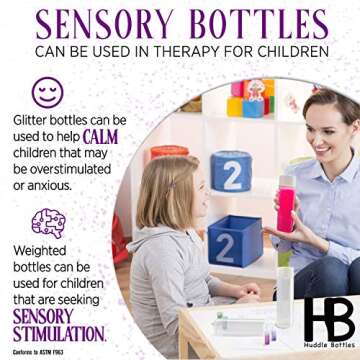 Durable HB Empty Sensory Bottles for Creative Fun