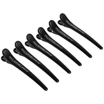 Paul Mitchell Pro Tools Sectioning Hair Clips Set (Set of 6), Slip-Free, No Crease Design, For Hair Styling + Hair Coloring All Hair Types