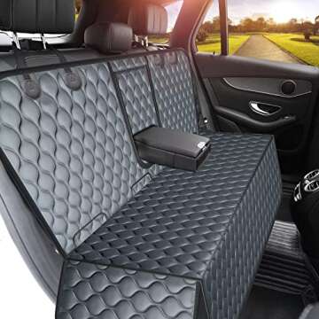 URPOWER Dog Car Seat Cover for Back Seat, Waterproof Dog Bench Seat Cover Compatible for Armrest, No...