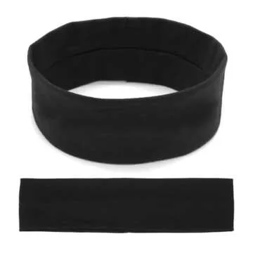 Yiwafu 3 Pack Yoga Headbands for Women, Non Slip Elastic Sweat Hairbands, Solid Color Head Accessories Headscarves Hair Hoop, Sweat-Absorbing Hairbands for Sports, Fitness, Running