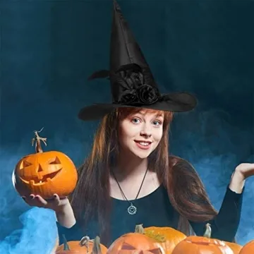 JUSTOTRY Witch Hat for Costume Party & Halloween