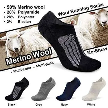 Women's Merino Wool No Show Socks for Comfort and Style