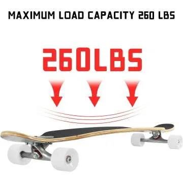Top MammyGol 42 Inch Maple Longboard Skateboard