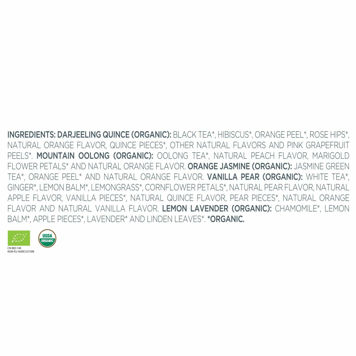 Relaxing Tea Sampler Gift Set with 20 Pyramid Infusers