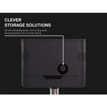 Everdure by Heston Blumenthal Fusion 29-Inch Charcoal Grill with Patented Built-in Rotisserie System & Quick Electric Ignition, Outdoor BBQ Grill, Adjustable Rod Height, Easy Clean-Up, Matte Black