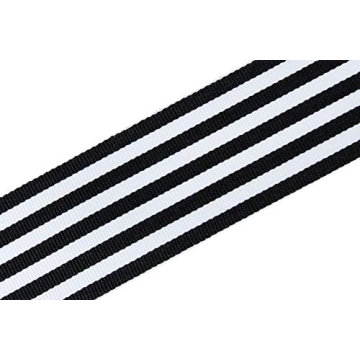 LaRibbons Black and White Striped Ribbon for Craft and Gift