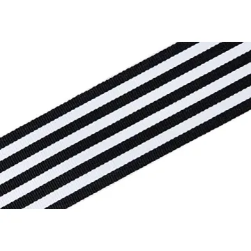 LaRibbons Black and White Striped Ribbon for Craft and Gift