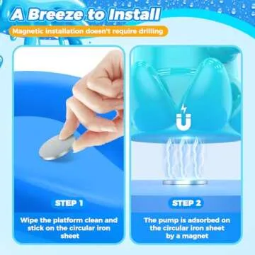 Water Table Pump - Cordless & Rechargeable Water Pump for Water Table with Magnetic Octopus Design, ...