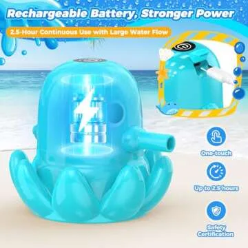 Rechargeable Water Table Pump - Fun Octopus Design