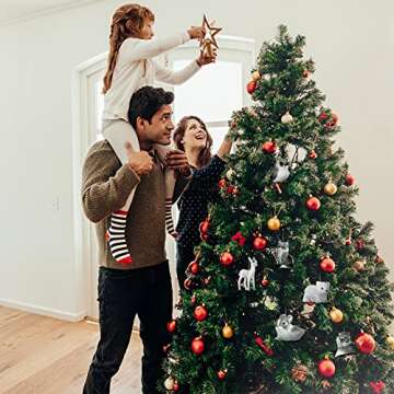 Skylety Plush Woodland Animal Ornaments for Christmas