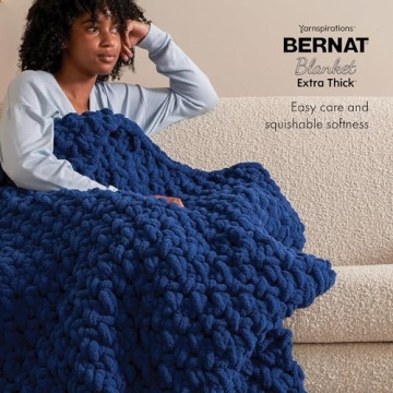 Bernat Blanket Extra Thick Green Frost Yarn - Luxurious Crafting Experience!