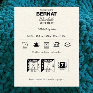 Bernat Blanket Extra Thick Green Frost Yarn - Luxurious Crafting Experience!
