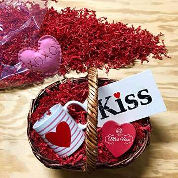 Mrs Fizz Crinkle Cut Paper Shred Filler for Packing and Filling Gift Baskets (2 LB) Kraft