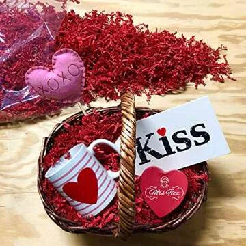 Mrs Fizz Crinkle Cut Paper Shred Filler for Packing and Filling Gift Baskets (2 LB) Kraft