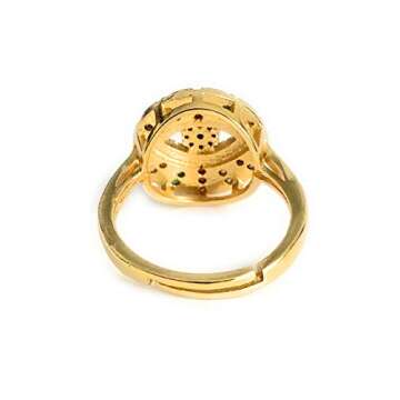 SIFRIMANIA Evil Eye Ring Adjustable Trendy Protection Jewelry for Women