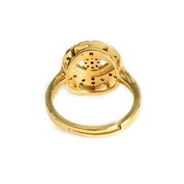 SIFRIMANIA Evil Eye Ring Adjustable Trendy Protection Jewelry for Women