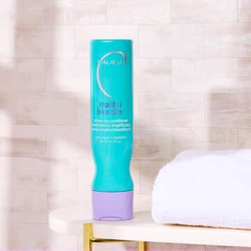 Malibu C Blondes Enhancing Conditioner (9 oz) - Hair Hydrating Conditioner for Natural + Processed Blondes - Protects Hair from Discoloration & Damage