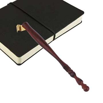 Walfront Oblique Calligraphy Dip Pen Nib Holder, Wooden English Oblique Pointed Pen Nib Holders with Removable Metal Flange, Oblique Pen Holder