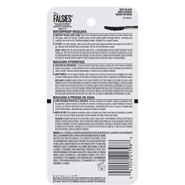 Maybelline Volum' Express Falsies Volumizing Waterproof Mascara, Very Black, 2 Count