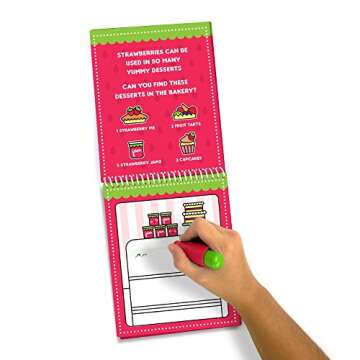 Scentco Water Magic - Scented Reusable Water Reveal Activity Books (Strawberry and Orange) - No Mess, All Fun