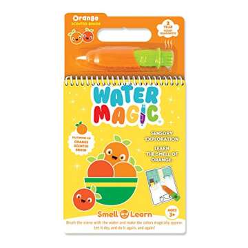 Scentco Water Magic - Scented Reusable Water Reveal Activity Books (Strawberry and Orange) - No Mess, All Fun