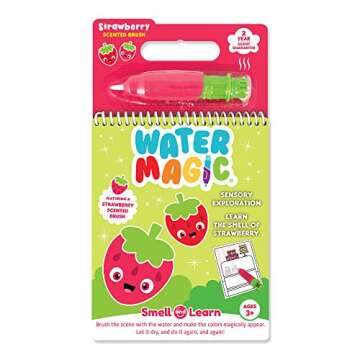 Scentco Water Magic - Scented Reusable Water Reveal Activity Books (Strawberry and Orange) - No Mess, All Fun