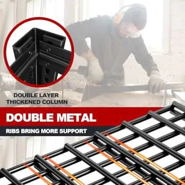 REIBII 48" W Garage Shelving Heavy Duty Load 2500LBS, 5 Tier Storage Shelves, Adjustable Metal Shelves for Storage Rack Industrial Shelving, 48" W X 72" H X18 D