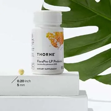 THORNE FloraPro-LP Probiotic - Acid-Resistant L. Plantarum Pearls for Easy Dosing - 60 Pearl Tablets