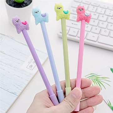 Cute Shuiniba Llama Gel Pens - Adorable 4PCS Set
