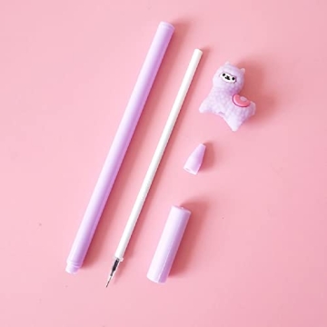 Cute Shuiniba Llama Gel Pens - Adorable 4PCS Set