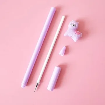 Cute Shuiniba Llama Gel Pens - Adorable 4PCS Set